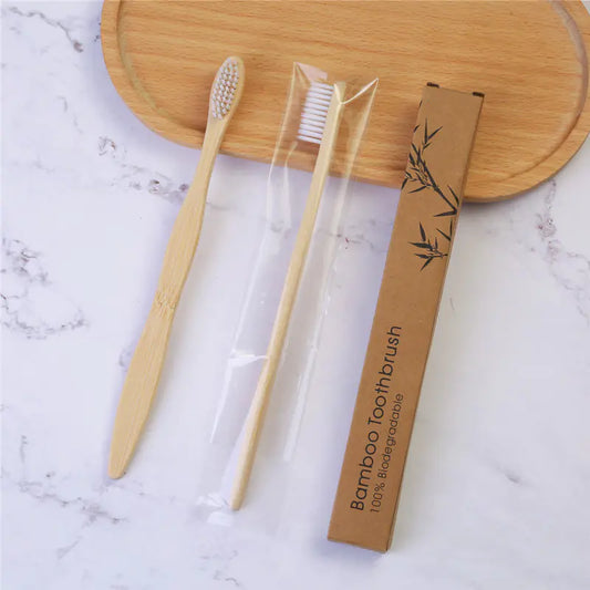 Rainbow Color Bamboo Charcoal Soft Adult Toothbrush